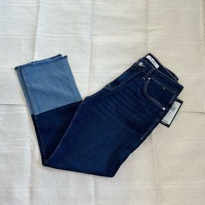 NEW Mavi Jeans Colour Block Two Tone Straight Leg Jeans Denim